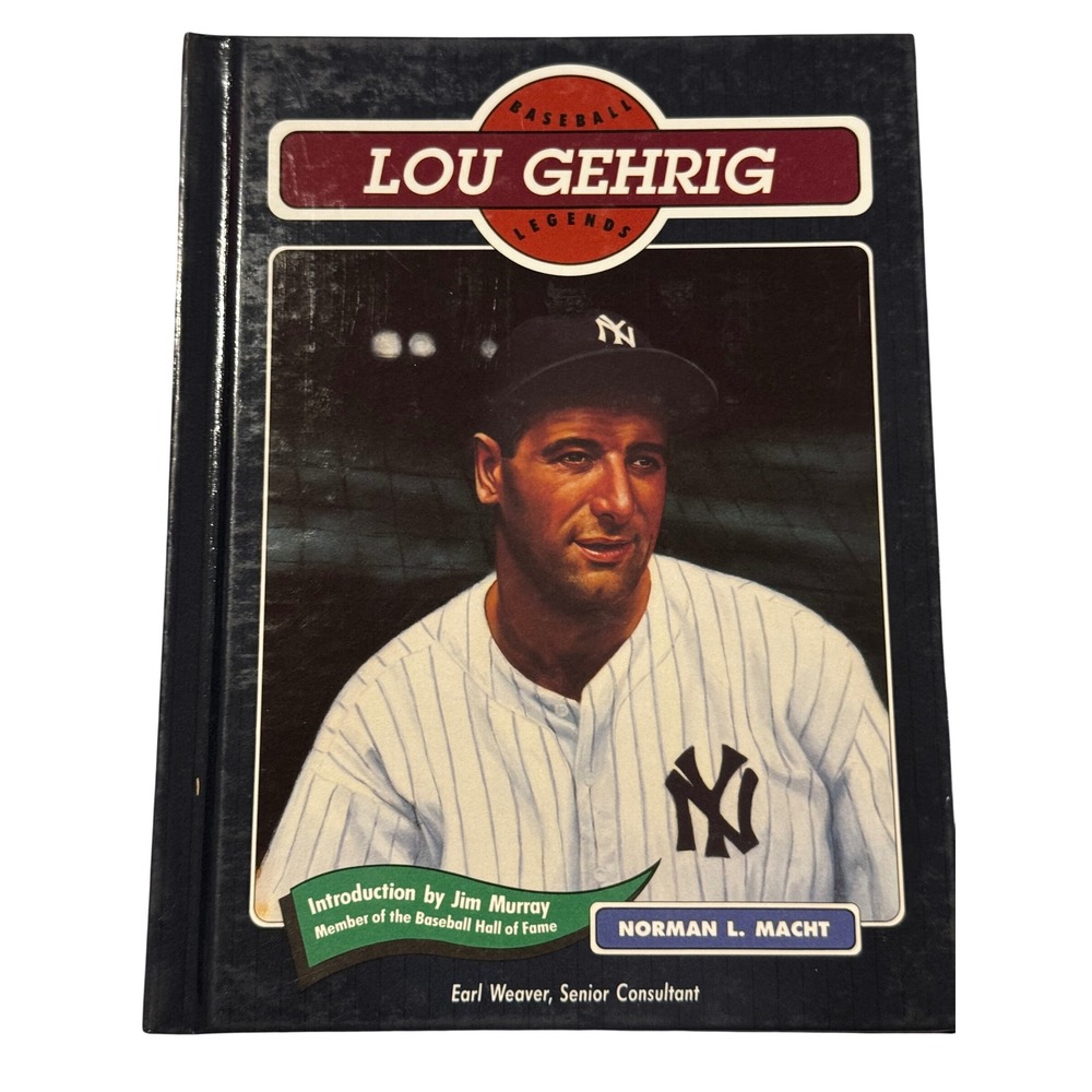 Baseball Legends Lou Gehrig Hardcover Book Norman L Macht Yankees History